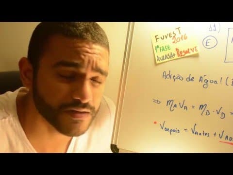 Thumbnail da aula: FUVEST 2016 - Química 11 - pH - 1ª fase Prova V - Aulas A+ Resolve