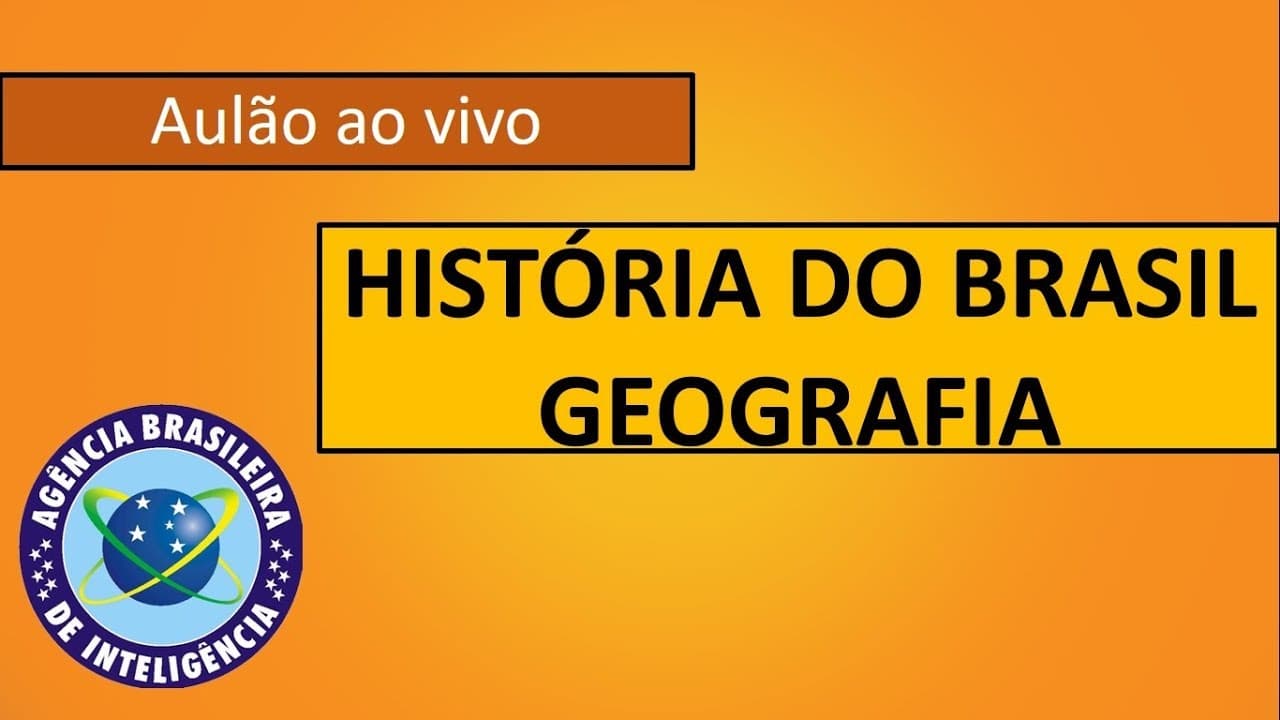 Thumbnail: Aulão ao vivo de História do Brasil e Geografia para concursos públicos