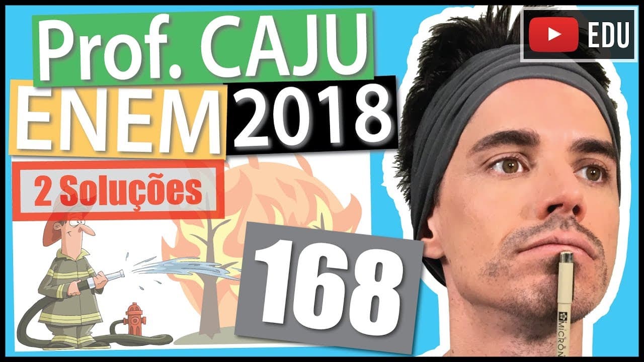 Thumbnail: [ENEM 2018] 168 📓 GEOMETRIA ANALÍTICA Para apagar os focos A e B de um incêndio, que estavam a uma