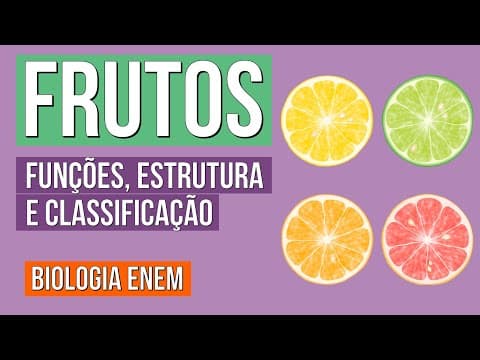 Thumbnail da aula: FRUTOS DAS ANGIOSPERMAS: Funções, Estrutura e Classificação | Resumo de Biologia para o Enem