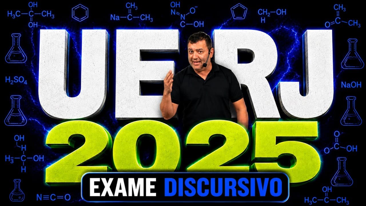 Thumbnail: 💡 UERJ ED 2025 Questão 06 Uma indústria decidiu tratar seu descarte de 10000 L de solução aquosa