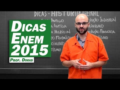 Thumbnail da aula: Dicas Enem 2015 - História Geral