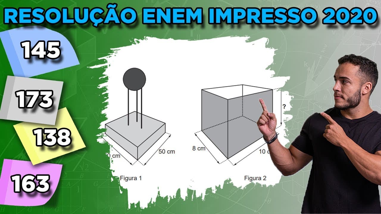 Thumbnail: 🔵 Questão 145  - Caderno Azul | Geometria espacial | MATEMÁTICA ENEM 2020