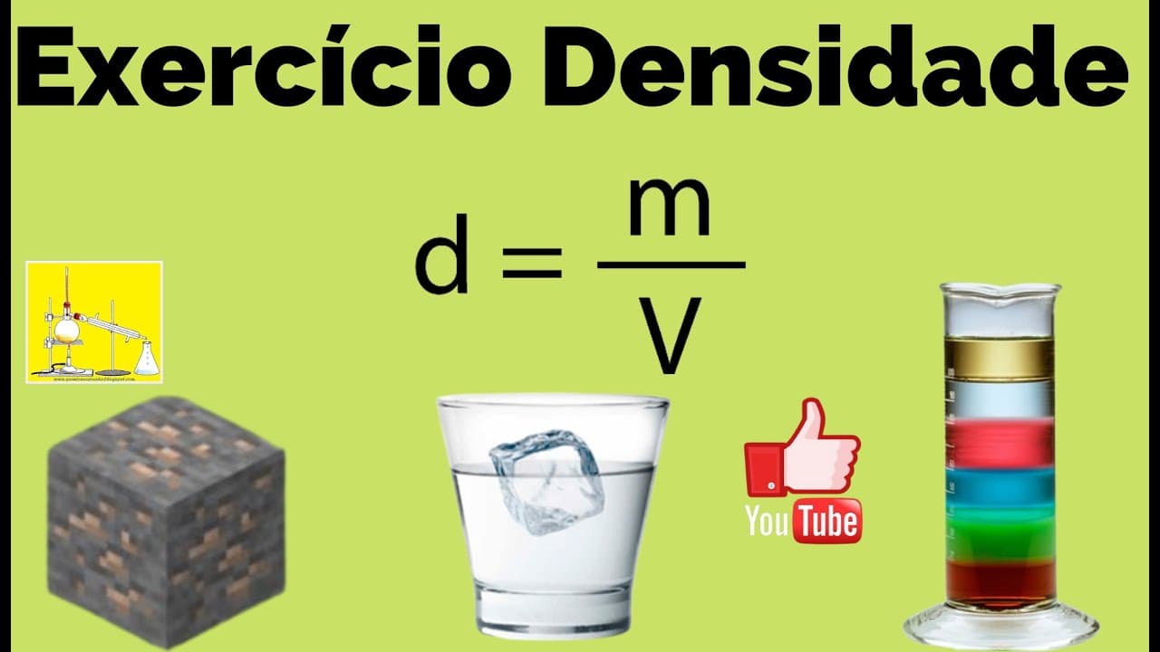 Thumbnail: Como determinar a densidade  d=m/v 💢🇧🇷💯#densidade