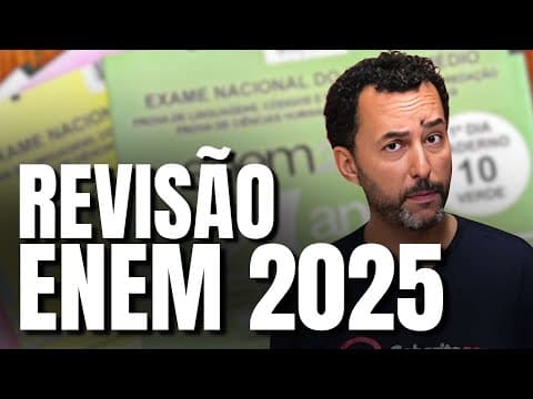 Thumbnail da aula: GEOGRAFIA ENEM 2025: O Guia do que ESTUDAR (faltando 1 mês)