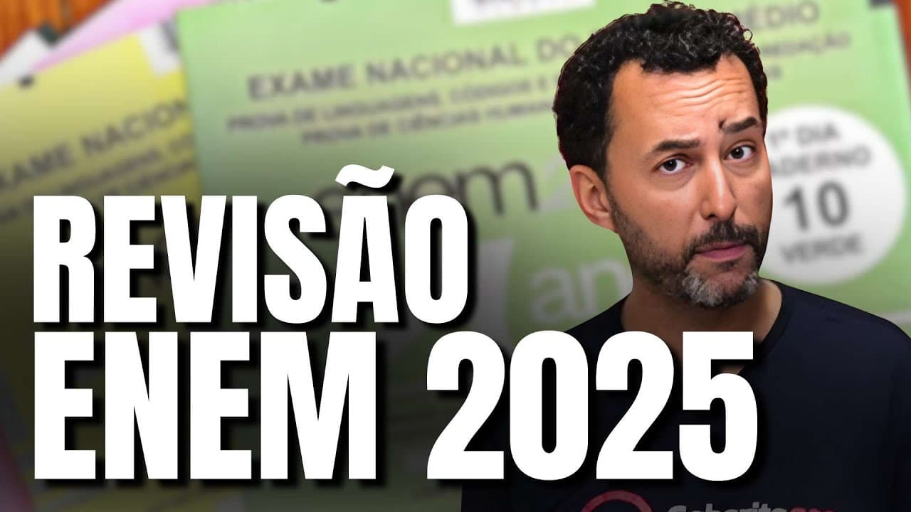 Thumbnail: GEOGRAFIA ENEM 2025: O Guia do que ESTUDAR (faltando 1 mês)