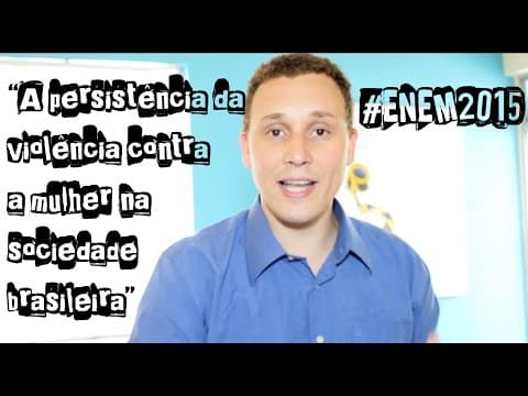 Thumbnail da aula: No ENEM machismo não tem vez! (Redação do ENEM - 2015)