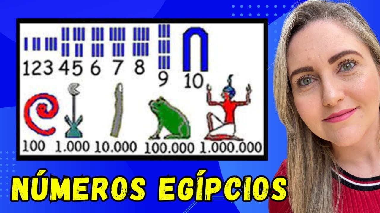 Thumbnail: SISTEMA DE NUMERAÇÃO EGÍPCIO!!! EXPLICAÇÃO DO CONTEÚDO! .📚🚀