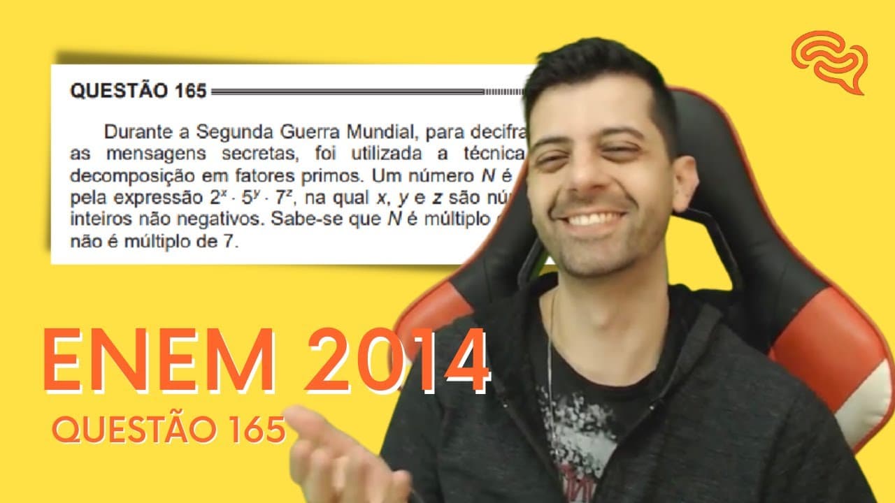 Thumbnail: ENEM 2014 - Q165 - Durante a Segunda Guerra Mundial, para decifrar as mensagens