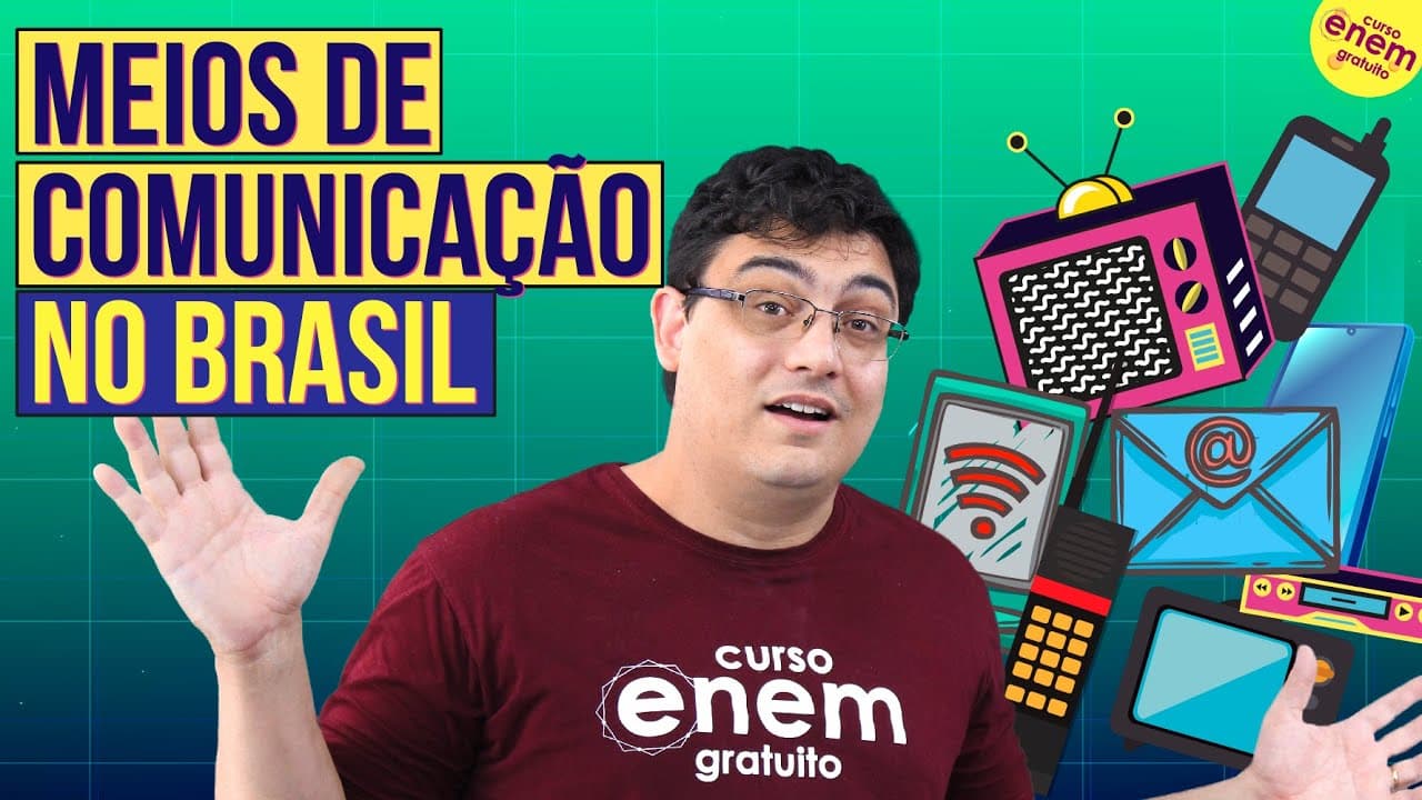 Thumbnail: OS MEIOS DE COMUNICAÇÃO NO BRASIL | Resumo de Geografia para o Enem