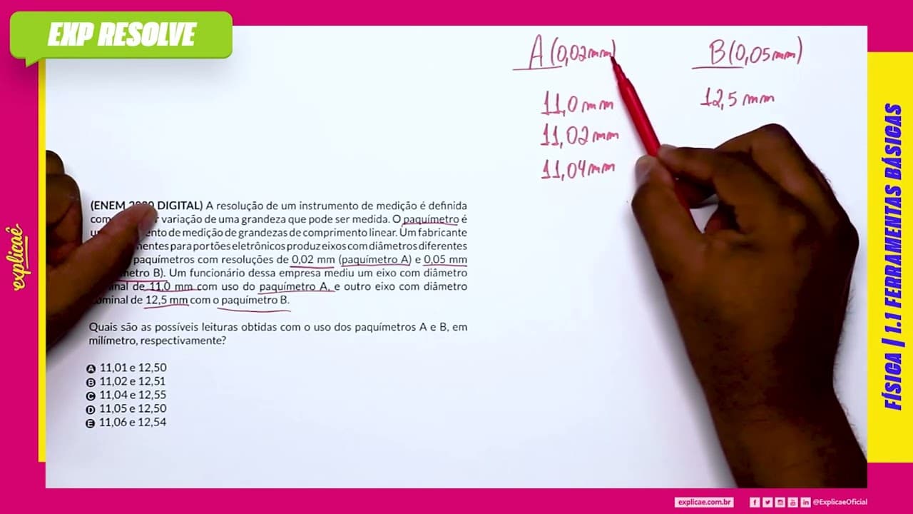 Thumbnail: A RESOLUÇÃO DE UM INSTRUMENTO DE MEDIÇÃO É DEFINIDA COMO A MENOR VARIAÇÃO(...) |FERRAMENTAS BÁSICAS