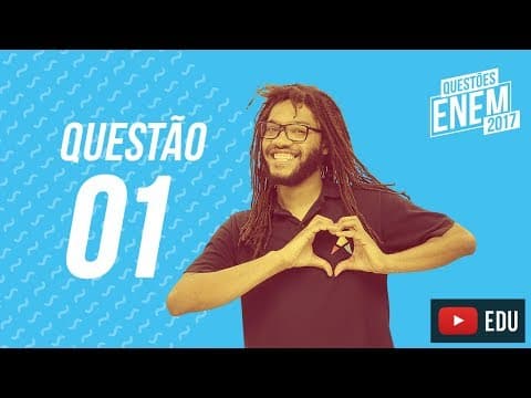 Thumbnail da aula: Enem 2017 - Linguagens | Questão 01 - inglês (Caderno Amarelo)