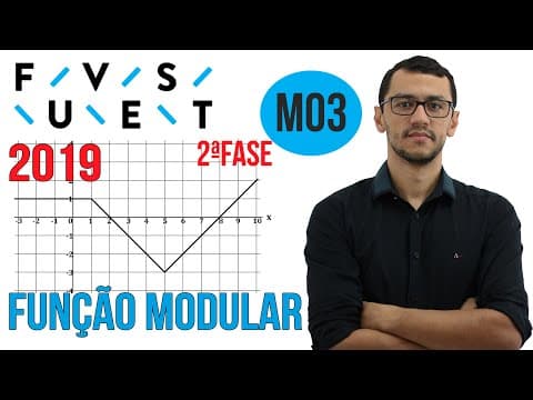 Thumbnail da aula: FUVEST 2019 |Questão M03 | Segunda Fase Matemática | Função Modular