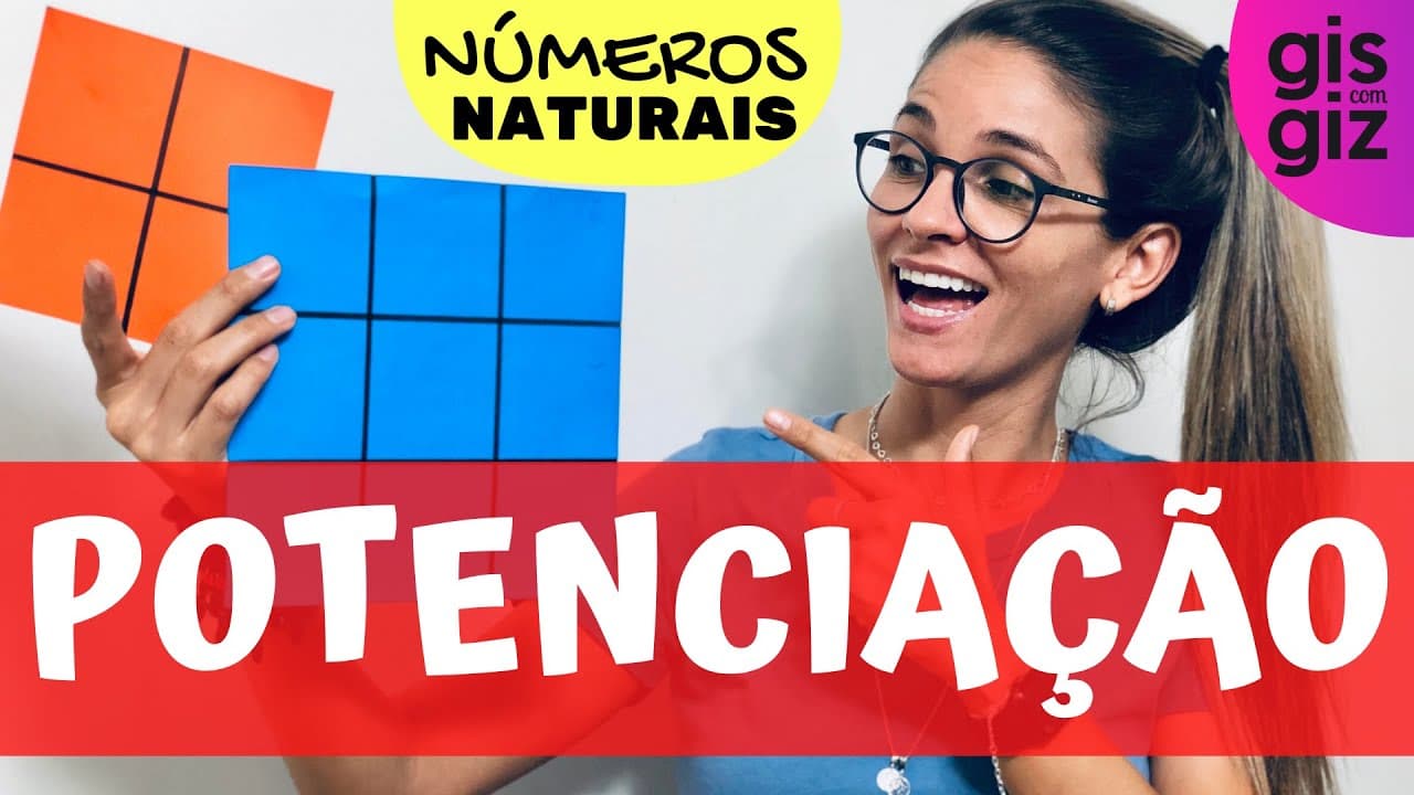 Thumbnail: POTENCIAÇÃO COM NÚMEROS NATURAIS \Prof. Gis/