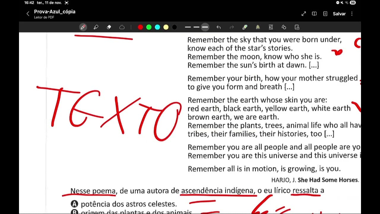 Thumbnail: resolução prova de inglês ENEM 2025