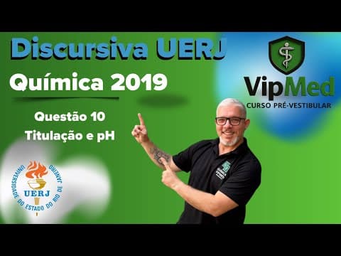 Thumbnail da aula: UERJ 2019 Química Discursiva O bicarbonato de sódio (NaHCO3) é um sal que, ao ser hidrolisado, forma