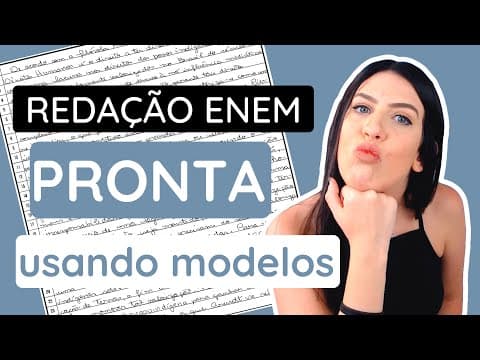 Thumbnail da aula: Redação do Enem PRONTA usando MODELOS