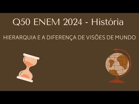 Thumbnail da aula: Q50 ENEM 2024 - História - O bispo Bartolomeu de Las Casas é o homem mais odiado da América...