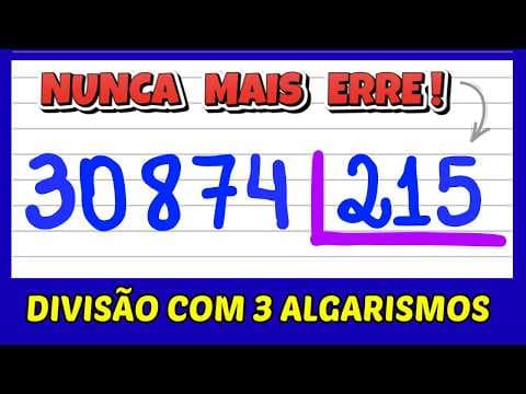Thumbnail da aula: NUNCA MAIS ERRE DIVISÃO! APRENDA COMO FAZER DIVISÃO AGORA!