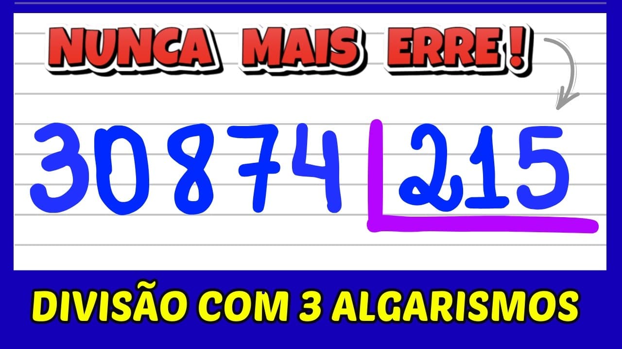 Thumbnail: NUNCA MAIS ERRE DIVISÃO! APRENDA COMO FAZER DIVISÃO AGORA!