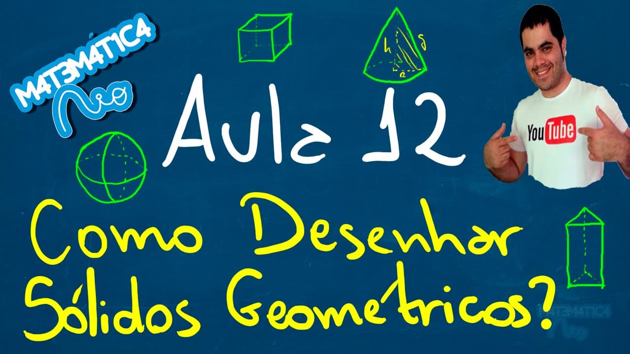 Thumbnail: MEF 12 - COMO DESENHAR SÓLIDOS GEOMÉTRICOS? (Poliedros e Corpos Redondos)
