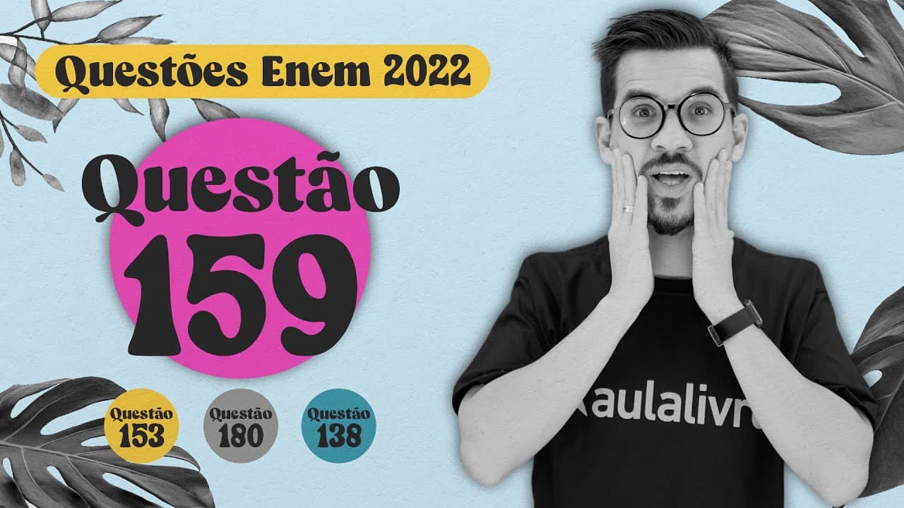 Thumbnail: ENEM 2022 I Estátistica/Mediana I Questão 159