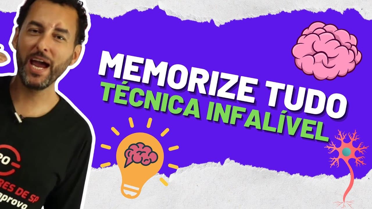 Thumbnail: Como memorizar os estudos | Aprenda qualquer coisa |