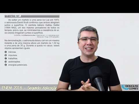 Thumbnail da aula: Resolução/correção ENEM 2018 Segunda aplicação Amarela 107
