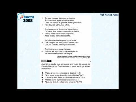 Thumbnail da aula: Enem 2008: recursos literários.