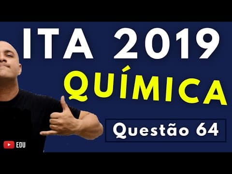Thumbnail da aula: ITA 2019 - Questão 64 - QUÍMICA - 1ª Fase - Tema: HIDRÓLISE SALINA