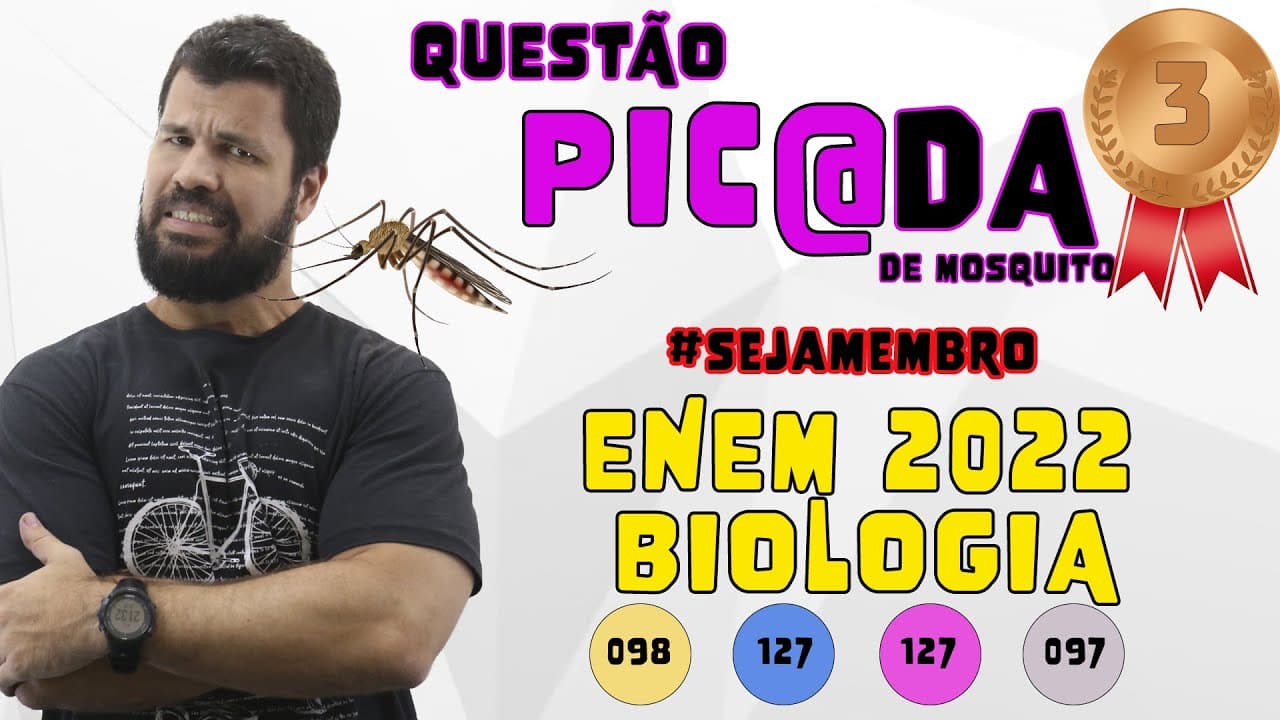 Thumbnail: 3a Questão mais difícil do ENEM 2022 - Os ursos por não apresentarem uma hibernação verdadeira acord