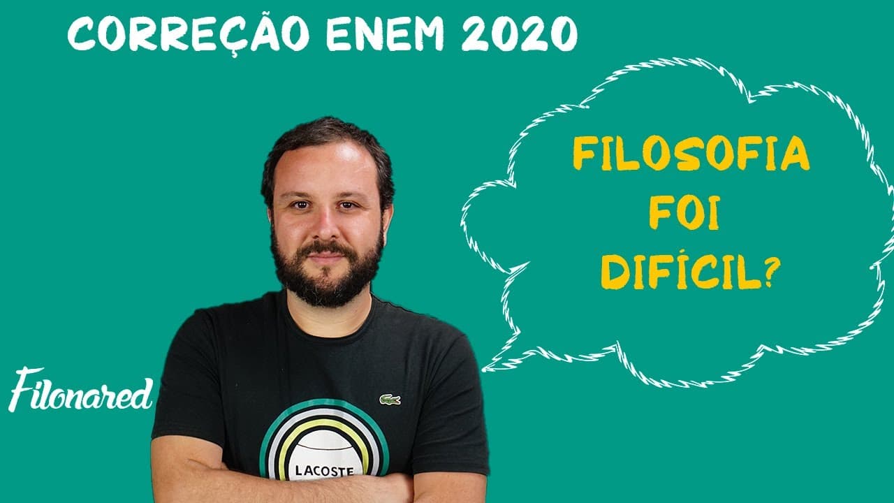 Thumbnail: Correção ENEM 2020   Filosofia
