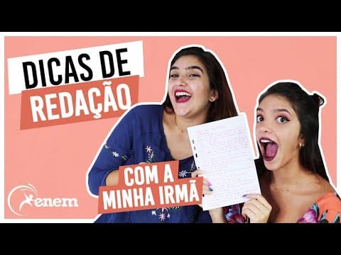 Thumbnail da aula: COMO MINHA IRMÃ ESCREVE REDAÇÃO (passou em medicina!) - Débora Aladim
