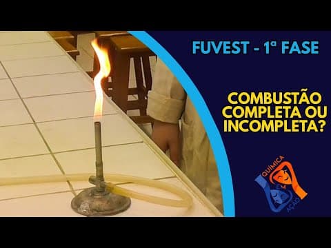 Thumbnail da aula: Por que a chama do fogão é azul? - Q&A na Fuvs