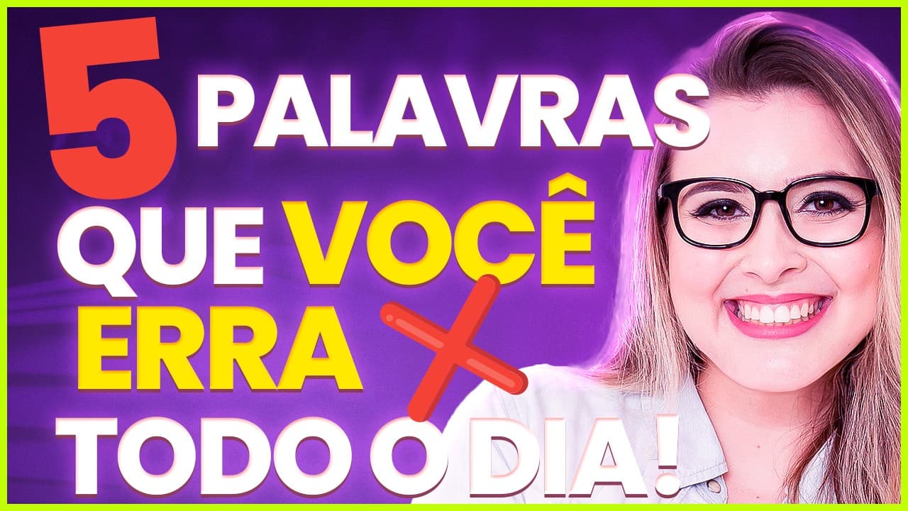 Thumbnail: 5 PALAVRAS QUE TODO MUNDO ERRA (Gramática para Concursos) - Professora Pamba