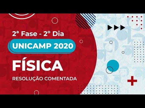 Thumbnail da aula: Resolução Comentada - UNICAMP 2020 - 2ª fase - 2º dia - Física