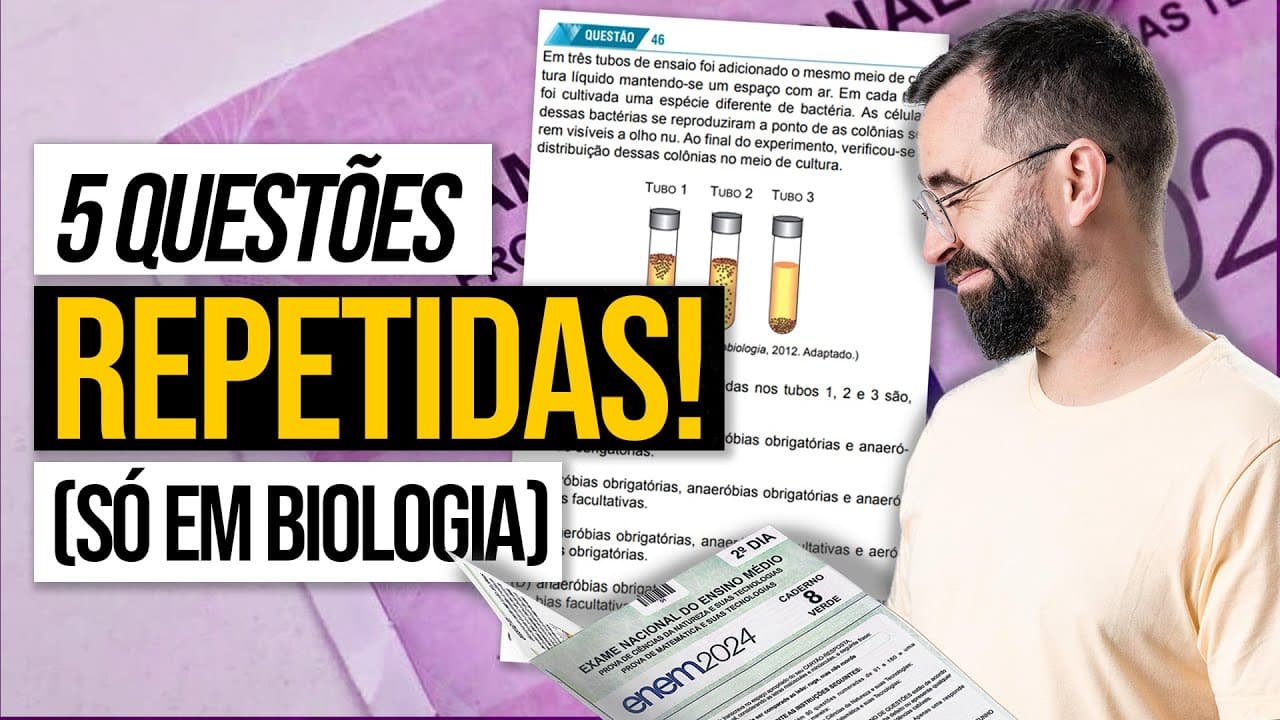 Thumbnail: 😰 Teremos questões ANULADAS em BIOLOGIA?
