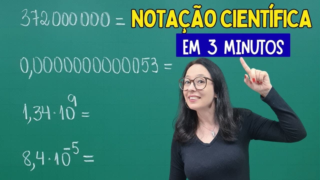 Thumbnail: NOTAÇÃO CIENTÍFICA em 3 minutos