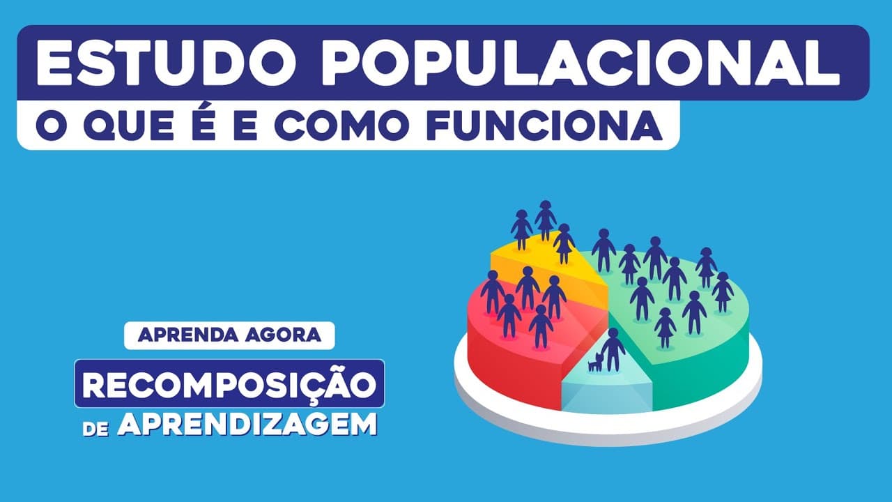 Thumbnail: ESTUDO POPULACIONAL: o que é e como funciona | Geografia | Recomposição de Aprendizagem | Eduardo