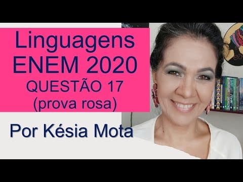 Thumbnail da aula: Questão 17 do ENEM 2020 (prova rosa)