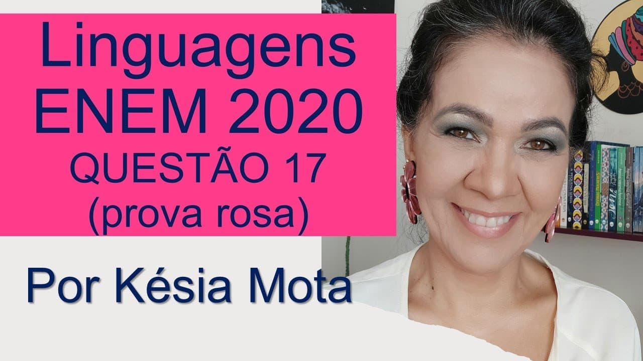 Thumbnail: Questão 17 do ENEM 2020 (prova rosa)
