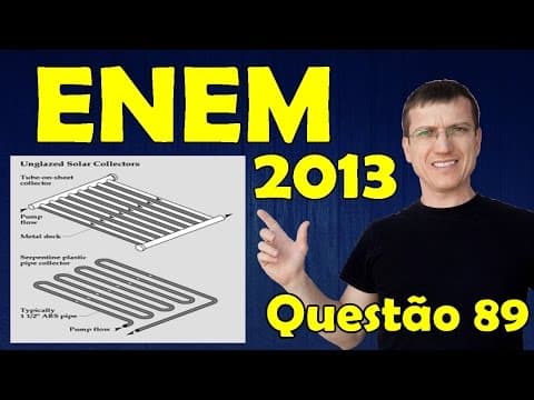 Thumbnail da aula: ENEM 2013 - Questão 89 resolvida (Caderno Azul) - Física - Termologia - Prof. Marcelo Boaro