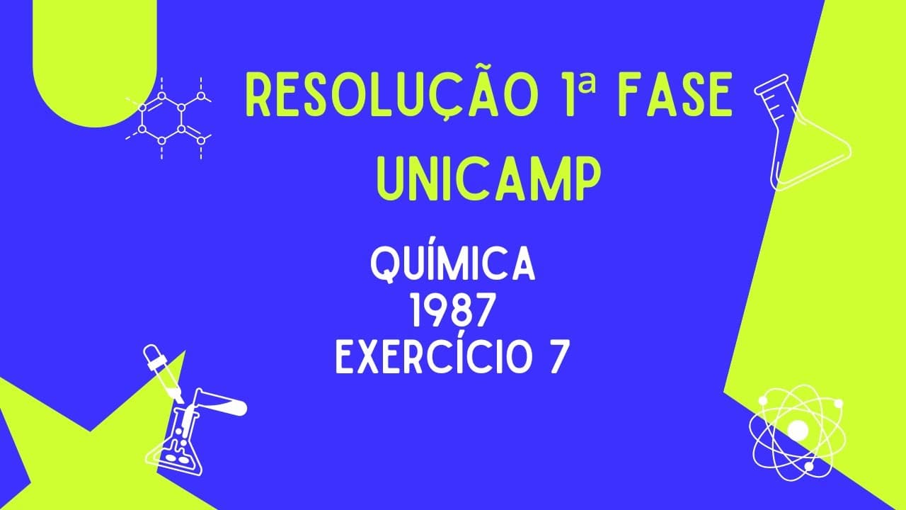 Thumbnail: Equilíbrio Iônico - Resolução vestibular UNICAMP 1º fase 1987 química exercício 7