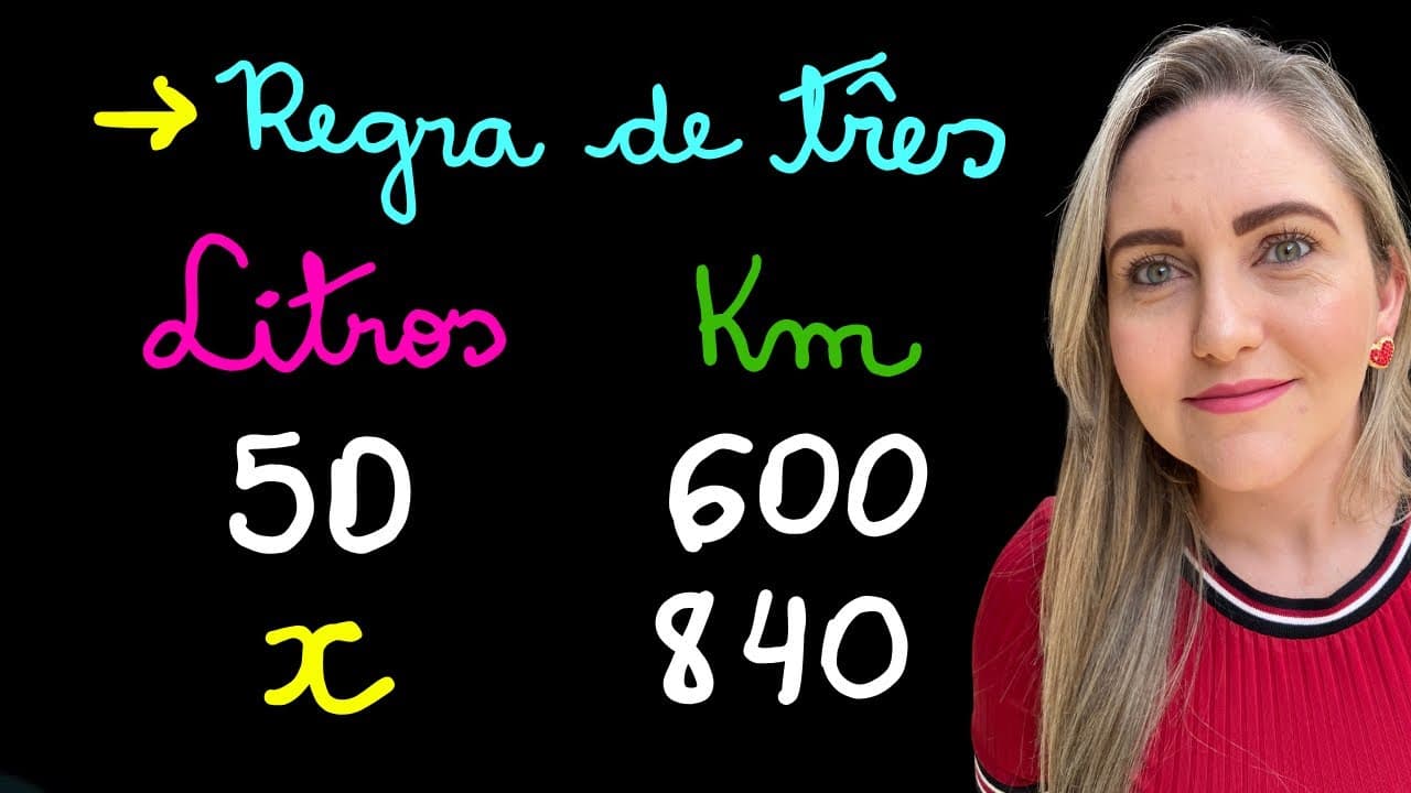 Thumbnail: REGRA DE TRÊS SIMPLES! MÉTODO SIMPLES E EFICIENTE!! EXPLICAÇÃO PARA APRENDER MATEMÁTICA! REGRA DE 3.