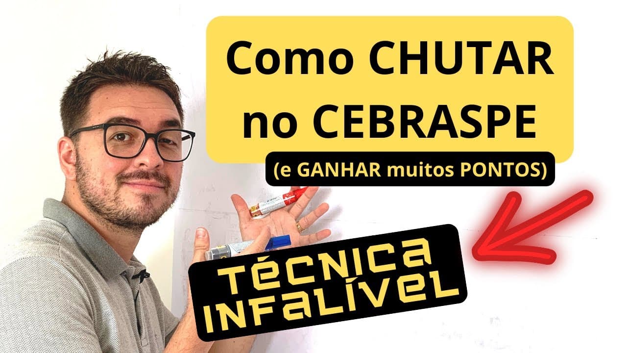 Thumbnail: Descubra o SEGREDO do CEBRASPE - DUAS técnicas de CHUTE para CONCURSOS da banca [ATUALIZADO 2025]