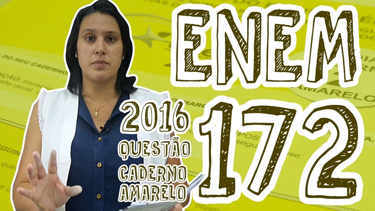 Thumbnail: ENEM - Questão 172 (Caderno Amarelo)