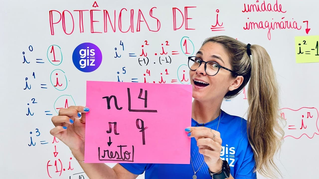 Thumbnail: POTÊNCIAS DE i  - NÚMEROS COMPLEXOS