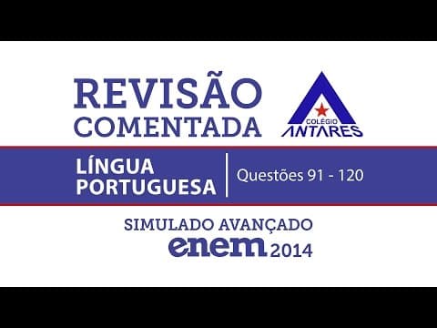 Thumbnail da aula: Simulado Enem 2014 - Língua Portuguesa