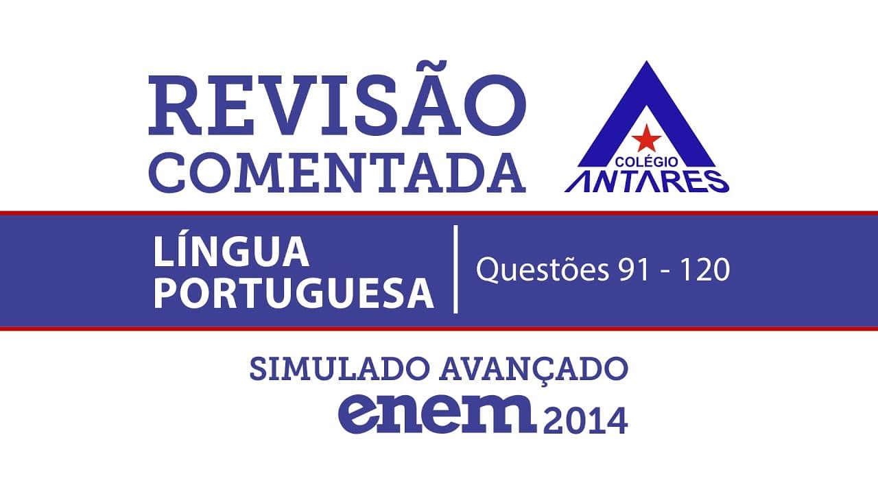 Thumbnail: Simulado Enem 2014 - Língua Portuguesa