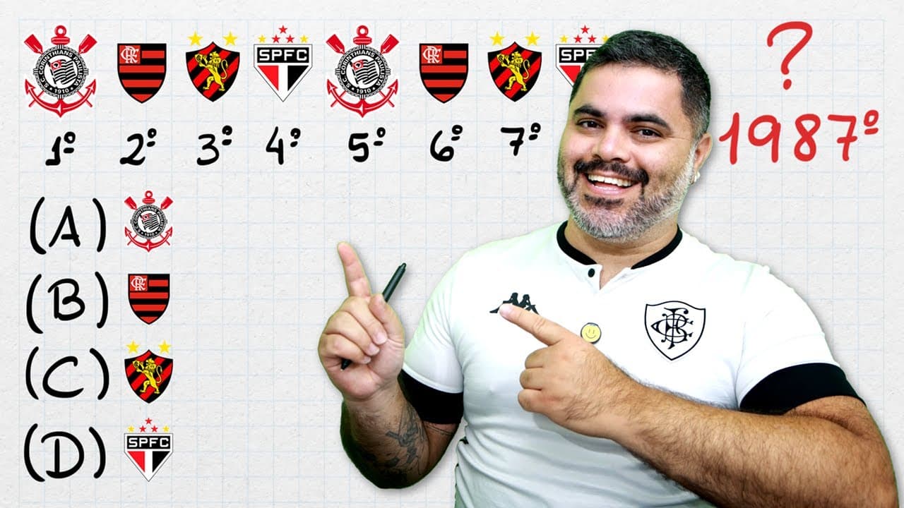 Thumbnail: ⚽ Na Sequência de CORINTHIANS, FLAMENGO, SPORT RECIFE e SÃO PAULO, quem fica na POSIÇÃO 1987?